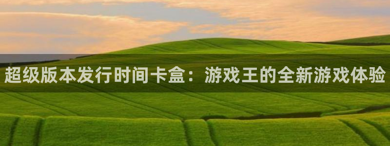新城平台注册登录地址在哪：超级版本发行时间卡盒：游戏王的全新游戏体验