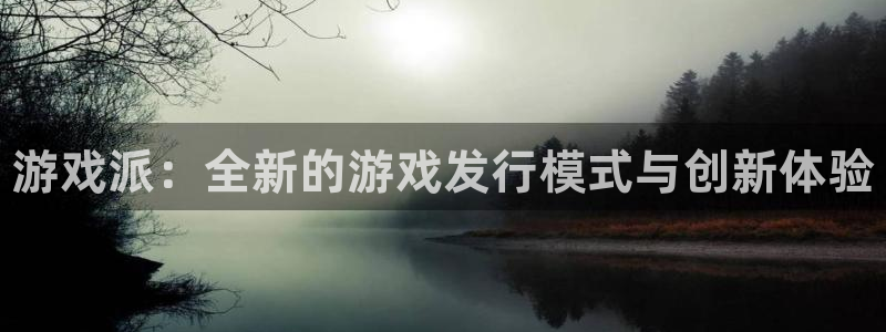 新城平台登录入口官网查询信息：游戏派：全新的游戏发行模式与创新体验